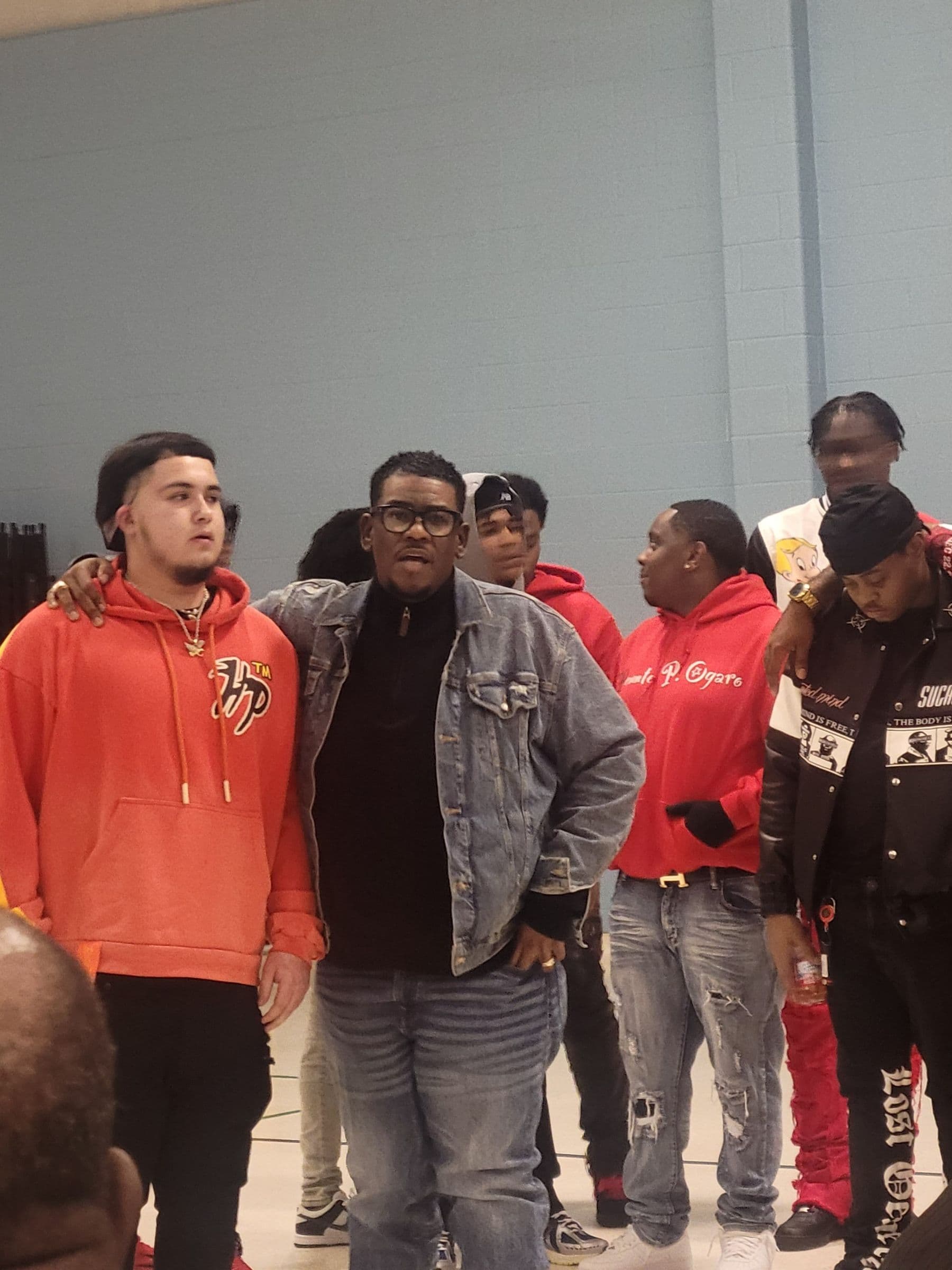 Men of different generations from the men's ministry standing together