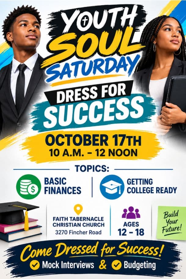 Youth Soul Saturday — event flyer
